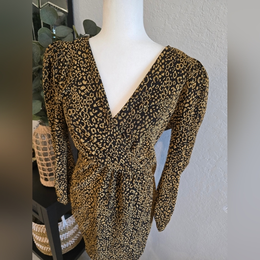 Zara Leopard Print Wrap Dress - Picture 4 of 8